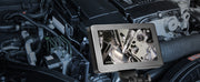 Load image into Gallery viewer, Amocart Articulating Borescope Camera with Light Two-way Articulated Endoscope Inspection with 6.4mm Tiny Lens 5" 1080P Screen
