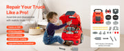 Bild in Galerie-Viewer laden, Amocart 60 Pcs Kids Mechanic Car Repair Set with Removable Parts &amp; Horn Workshop Set Engine Toy for Toddler Children Gift
