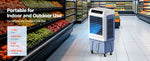 Amocart Evaporative Air Cooler 3100CFM with 9Gal Water Tank Swamp Cooler with Remote Control 12H Timer 4 Ice Boxes 3 Wind Speed