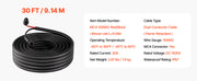 Charger l'image dans la visionneuse de galerie, Amocart 30FT/50FT/100FT Solar Panel Extension Cable with Flame Retardant Protective Sleeving Female and Male Connectors for RV
