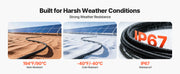 Charger l'image dans la visionneuse de galerie, Amocart 30FT/50FT/100FT Solar Panel Extension Cable with Flame Retardant Protective Sleeving Female and Male Connectors for RV
