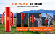 Charger l'image dans la visionneuse de galerie, Amocart Fence Post Driver with Handle Pole Pounder Heavy Duty Carbon Steel Hand Post Rammer Fencing Hole Digger for Channel
