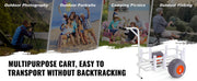 Load image into Gallery viewer, Amocart 300/350 lbs Beach Fishing Cart Fish Marine Cart with 2 Wheels 8 Rod Holders Pier Wagon Trolley for Fishing Picnic Sands
