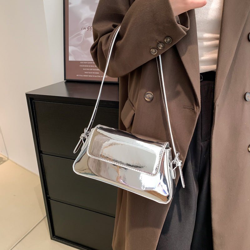 Flip Messenger Bag Ladies Shoulder Underarm Bag - AMOCARTda892e97d1a9b945ed7b20b767daf1fe