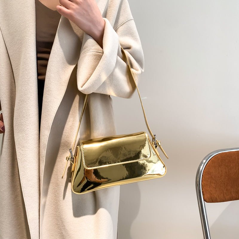 Flip Messenger Bag Ladies Shoulder Underarm Bag - AMOCART7751234b6fe3c90bd72f8b5094a83565