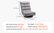 Charger l'image dans la visionneuse de galerie, Amocart Floor Chair Recycled Foam Folding Sofa Chair Multifunctional Floor Chair with Back Support Ideal for Sleeping Reading
