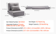 Charger l'image dans la visionneuse de galerie, Amocart Floor Chair Recycled Foam Folding Sofa Chair Multifunctional Floor Chair with Back Support Ideal for Sleeping Reading

