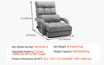 Amocart Floor Chair Recycled Foam Folding Sofa Chair Multifunctional Floor Chair with Back Support Ideal for Sleeping Reading