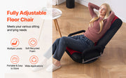 Charger l'image dans la visionneuse de galerie, Amocart Floor Chair Recycled Foam Folding Sofa Chair Multifunctional Floor Chair with Back Support Ideal for Sleeping Reading
