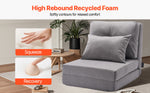 Amocart Floor Chair Recycled Foam Folding Sofa Chair Multifunctional Floor Chair with Back Support Ideal for Sleeping Reading