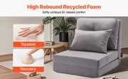 Charger l'image dans la visionneuse de galerie, Amocart Floor Chair Recycled Foam Folding Sofa Chair Multifunctional Floor Chair with Back Support Ideal for Sleeping Reading
