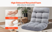 Charger l'image dans la visionneuse de galerie, Amocart Floor Chair Recycled Foam Folding Sofa Chair Multifunctional Floor Chair with Back Support Ideal for Sleeping Reading
