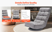 Charger l'image dans la visionneuse de galerie, Amocart Floor Chair Recycled Foam Folding Sofa Chair Multifunctional Floor Chair with Back Support Ideal for Sleeping Reading
