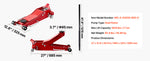 SucceBuy 3 Ton Low Profile Floor Jack  Aluminum Racing Floor Jack with Dual Pistons Quick Lift Pump for Sports Car SUV Pickup