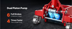 SucceBuy 3 Ton Low Profile Floor Jack  Aluminum Racing Floor Jack with Dual Pistons Quick Lift Pump for Sports Car SUV Pickup