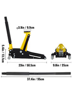 Amocart Car Jack 1.5-3T Floor Jack Aluminum&Steel Racing Jack W/ Single Pistons Quick Lift Pump Tire Change Lifting Repair Tool