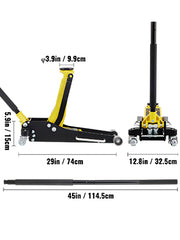 Load image into Gallery viewer, Amocart Car Jack 1.5-3T Floor Jack Aluminum&amp;Steel Racing Jack W/ Single Pistons Quick Lift Pump Tire Change Lifting Repair Tool
