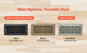 Bild in Galerie-Viewer laden, Amocart 4 x 10 Inch Floor Registers Vent Grilles  HVAC Heavy-Duty Walkable Iron Floor Vents with Metal Damper for Home &amp; Office
