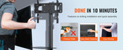 Charger l'image dans la visionneuse de galerie, Amocart TV Stand Mount Swivel Tall TV Stand for 32-65/70 inch TV Height Adjustable Portable Floor TV Stand Max VESA 600 x 800mm
