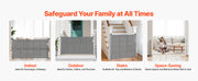 Bild in Galerie-Viewer laden, Amocart 55/71/110in Retractable Baby Gate 34in Tall Extends Wide Retractable Gate for Kids Pets Mesh Material Easy to Install
