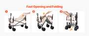 Bild in Galerie-Viewer laden, Amocart Collapsible Folding Wagon 550lb Load,220L Wagon Cart Converts to Bench Utility Wagon with Adjustable Handle for Camping
