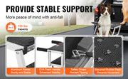 Charger l'image dans la visionneuse de galerie, Amocart Dog Stair for Cars Wide Dog Car Steps Folding Portable Pet Steps Lightweight Aluminum for Car SUV and Truck 150 lbs
