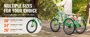 Bild in Galerie-Viewer laden, Amocart 20-26inch Folding Adult Tricycle 7 Speed Carbon Steel 3 Wheels with Basket Adjustable Seat Shopping Picnic For Seniors

