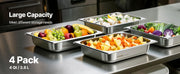 Bild in Galerie-Viewer laden, Amocart 2 4 6 Pack Stainless Steam Hotel Pan 1/2 Size Table Steam Pan Anti Jam Restaurant Supplies Rustproof Catering Storage
