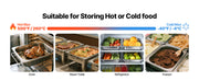 Bild in Galerie-Viewer laden, Amocart 2 4 6 Pack Stainless Steam Hotel Pan 1/2 Size Table Steam Pan Anti Jam Restaurant Supplies Rustproof Catering Storage
