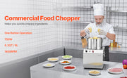 Bild in Galerie-Viewer laden, Amocart 6 10 15L Food Processor &amp; Vegetable Chopper Food-Grade Stainless Steel Food Processor Chopper w/2 Extra S-Curve Blade
