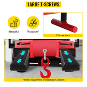 Bild in Galerie-Viewer laden, Amocart Forklift Lifting Hoist Swivel Hook Mobile Crane 4400 lbs 2 Ton Lift Mobile Crane Attachments for Garage Workshop
