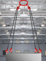 SucceBuy Lifting Chain Sling Lifts 5Tonne 1.5M 3M 4M X 5/16 Inch Heavy Duty With 4 Legs Grade Hooks and Adjuster G80 Alloy Steel