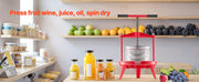 Bild in Galerie-Viewer laden, Amocart 9L 14L Fruit Wine Press Stainless Steel Basket with Cross-beam and Triangular Structure Manual Juice Maker for Kitchen
