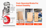 SucceBuy 4PCS Furniture Dolly 1200Lbs/3474Lbs Fridge Movers with5 360° Rotation Wheels&Lift Slider Tool Set for Appliances Sofa