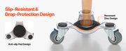 Bild in Galerie-Viewer laden, Amocart 4pcs Furniture Dolly Movers with Triangle Swivel Caster &amp; 3 Wheels Fridge Lift Mover Tool Set for Home Appliances Sofa
