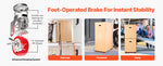 SucceBuy 4PCS Furniture Dolly 1200Lbs/3474Lbs Fridge Movers with 5 360° Rotation Wheels&Lift Slider Tool Set for Appliances Sofa