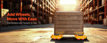 SucceBuy All-Steel Industrial Machinery Mover Pallet Trolley 6T Carrying Tank With 360 Degree Rotation for Transporting Cargo