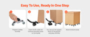 Bild in Galerie-Viewer laden, Amocart 4pcs Furniture Dolly Movers with Triangle Swivel Caster &amp; 3 Wheels Fridge Lift Mover Tool Set for Home Appliances Sofa
