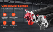 Charger l'image dans la visionneuse de galerie, Amocart Garage Door Torsion Springs Pair Cycles Electrophoresis Black Coated for Replacement Garage Door Springs
