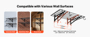 Charger l'image dans la visionneuse de galerie, Amocart 2-Tier Wall Mounted Garage Shelving Unit with Hooks 24 x 48in 260lbs Per Shelf Floating Storage Metal Rack for Home

