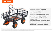 Bild in Galerie-Viewer laden, Amocart Garden Cart Sturdy Metal Utility Wagon with Simple Assembly Versatile Dump Cart Wheelbarrow with 400/880lbs Capacity
