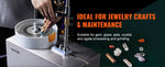 Amocart Gem Faceting Machine 180W Jade Grinding Polishing Machine 0-2980RPM Adjustable Rotating Speed Rock Jewel Angle Polisher