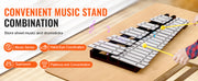 Charger l'image dans la visionneuse de galerie, Amocart 32 Note Glockenspiel Xylophone Bell Kit Percussion Instrument with Mallets Drum Sticks Carrying Bag for Adults Students
