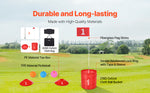 Amocart 3/6/9 Hole Kids Backyard Golf Game Portable Bucket Golf Course Practice Chipping Games for Family Outdoor Sports Toys