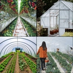 Amocart Agricultural Greenhouse Film Clear Plastic Farm Crops Vegetable Cover UV Resistant Polyethylene Covering Plants Flowers