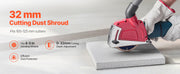 Charger l'image dans la visionneuse de galerie, Amocart Cutting Dust Shroud for Angle Grinders 4-5 in Angle Grinder Dust Shroud with 6 Clamping Washers for Concrete Wall Stone
