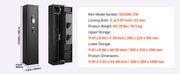 Charger l'image dans la visionneuse de galerie, Amocart Gun Safe Cold-Rolled Steel Fireproof Cabinet with Keypad &amp; Key with Magazine and Lighting Adjustable Racks for Rifles
