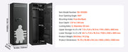 Charger l'image dans la visionneuse de galerie, Amocart Gun Safe Cold-Rolled Steel Fireproof Cabinet with Keypad &amp; Key with Magazine and Lighting Adjustable Racks for Rifles
