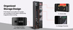 Amocart Gun Safe Cold-Rolled Steel Fireproof Cabinet with Keypad & Key with Magazine and Lighting Adjustable Racks for Rifles