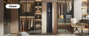Charger l'image dans la visionneuse de galerie, Amocart Gun Safe Cold-Rolled Steel Fireproof Cabinet with Keypad &amp; Key with Magazine and Lighting Adjustable Racks for Rifles
